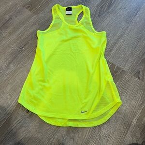 Nike dry fit tank top size small - highlighter yellow